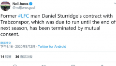 官宣！斯图里奇被土超球队解约，伤病频繁，离开利物浦成转折点