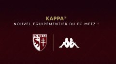 Kappa 与法甲球队梅斯达成 3 年合作，成为其装备赞助商